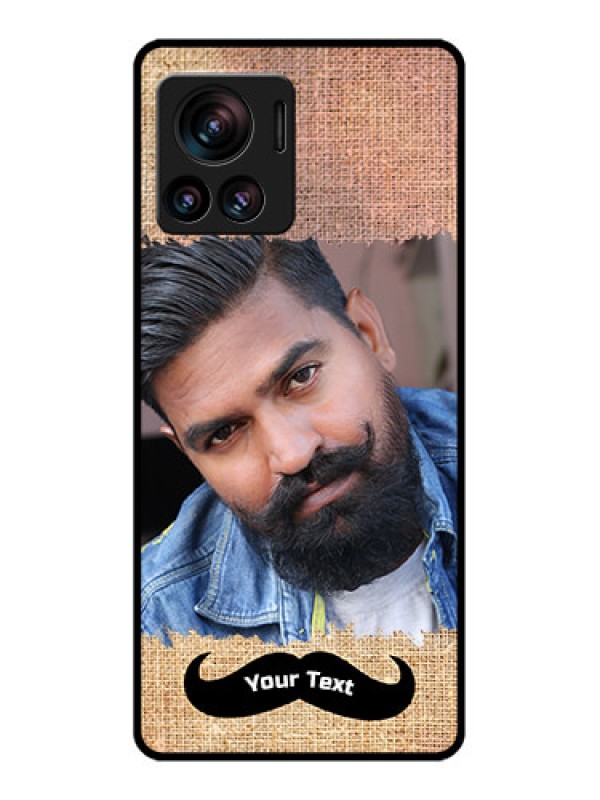 Custom Edge 30 Ultra Custom Metal Phone Case - With Texture Design