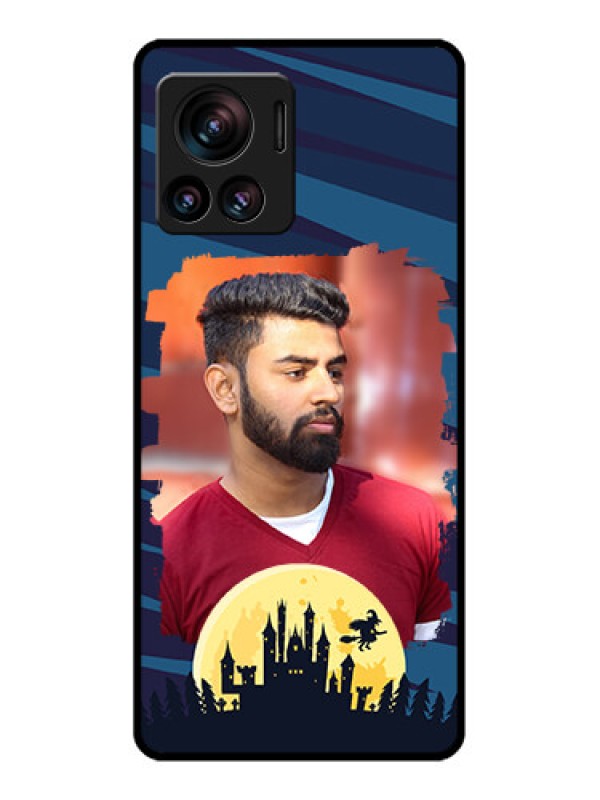 Custom Edge 30 Ultra Custom Metal Phone Case - Halloween Witch Design