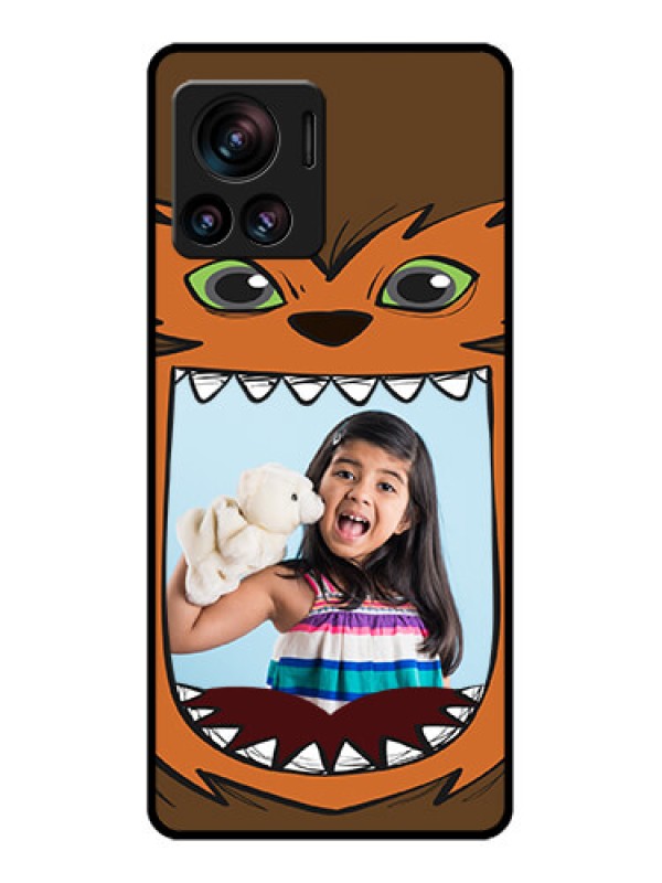 Custom Edge 30 Ultra Custom Metal Phone Case - Owl Monster Back Case Design