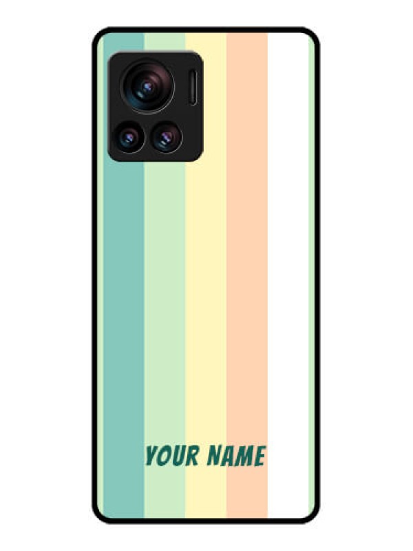 Custom Edge 30 Ultra Custom Metal Phone Case - Multi - Colour Stripes Design