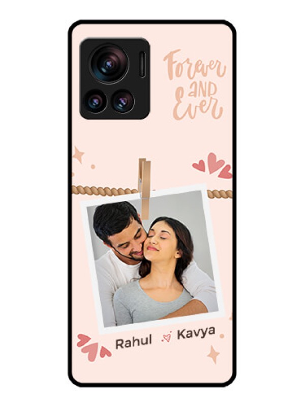 Custom Edge 30 Ultra Custom Metal Phone Case - Forever And Ever Love Design