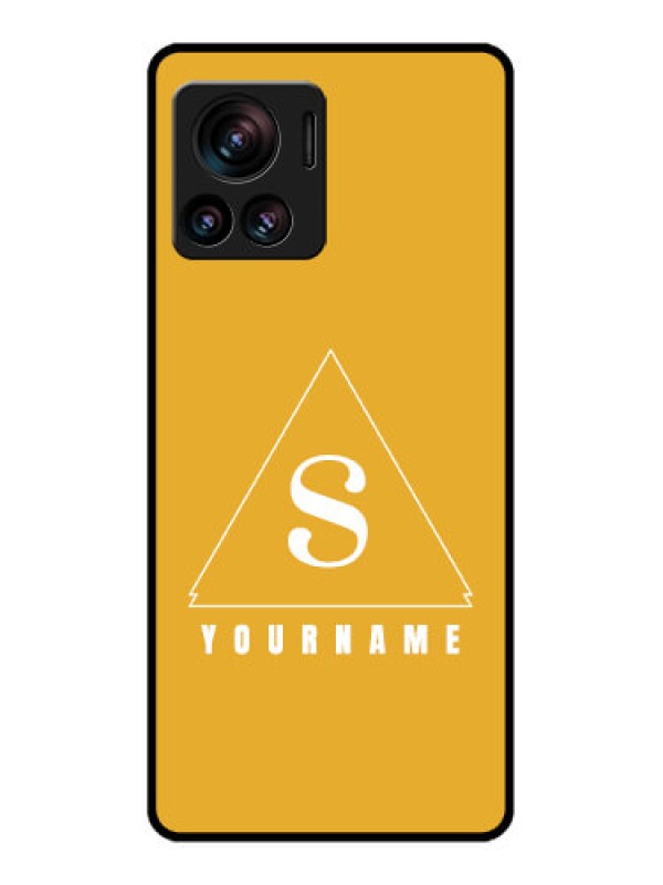 Custom Edge 30 Ultra Custom Metal Phone Case - Simple Triangle Design