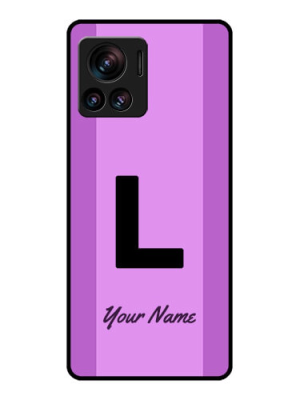 Custom Edge 30 Ultra Custom Metal Phone Case - Tricolor Custom Text Design