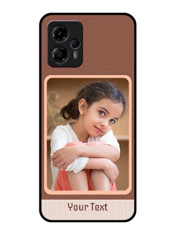 Custom Moto G13 Custom Metal Phone CaseSimple Pic Upload Design
