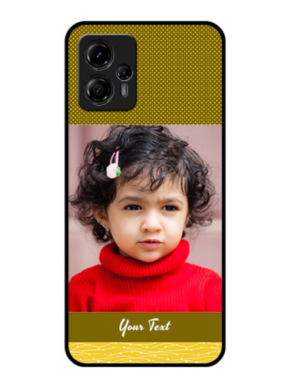 Custom Moto G13 Custom Metal Phone CaseSimple Green Color Design