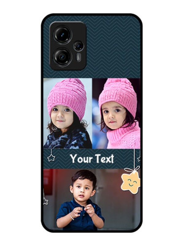 Custom Moto G13 Custom Metal Phone CaseHanging Stars Design