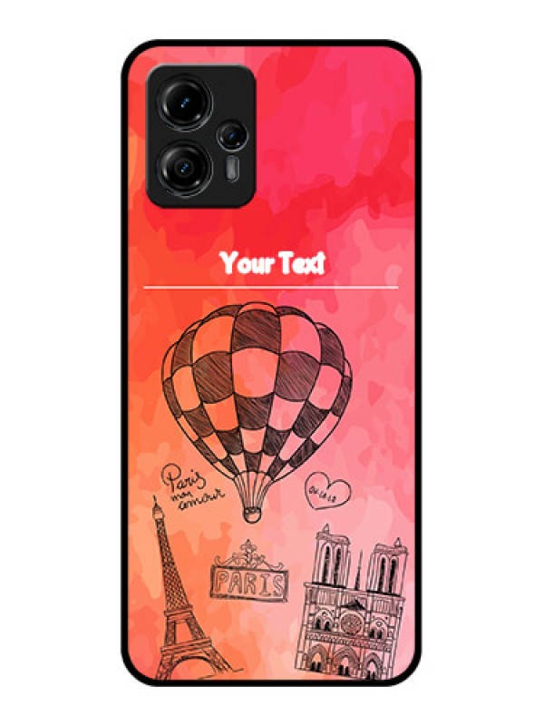 Custom Moto G13 Custom Metal Phone CaseParis Theme Design