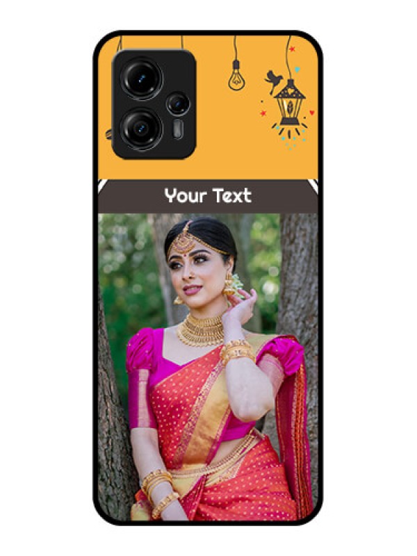 Custom Moto G13 Custom Metal Phone CaseWith Family Picture And Icons