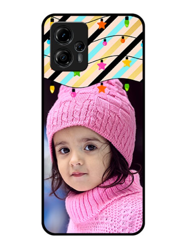 Custom Moto G13 Custom Metal Phone CaseLights Hanging Design