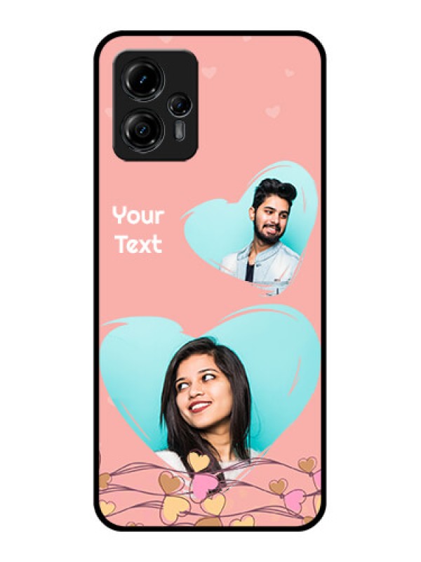 Custom Moto G13 Custom Metal Phone CaseLove Doodle Design