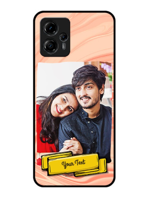 Custom Moto G13 Custom Metal Phone CaseMarble Texture Design