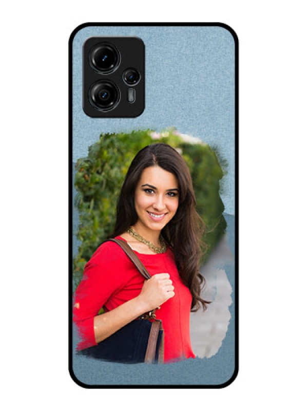 Custom Moto G13 Custom Metal Phone CaseGrunge Line Art Design