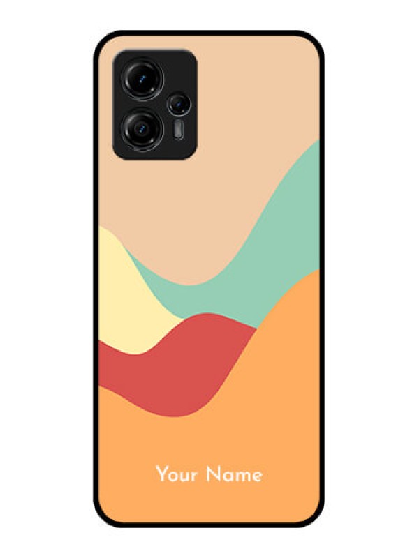 Custom Moto G13 Custom Metal Phone CaseOcean Waves Multi - Colour Design