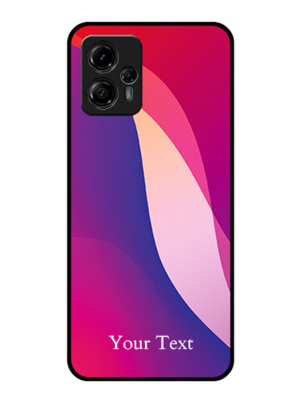 Custom Moto G13 Custom Metal Phone CaseDigital Abstract Overlap Design