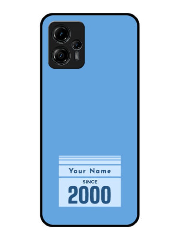 Custom Moto G13 Custom Metal Phone CaseCustom Year Of Birth Design