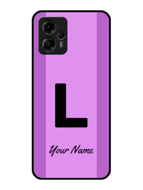 Custom Moto G13 Custom Metal Phone CaseTricolor Custom Text Design