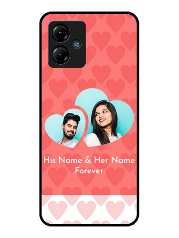 Custom Moto G14 Custom Metal Phone CaseCouple Pic Upload Design