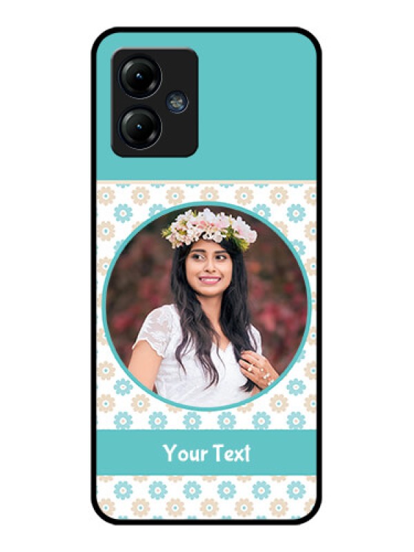 Custom Moto G14 Custom Metal Phone CaseBeautiful Flowers Design