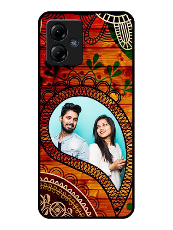 Custom Moto G14 Custom Metal Phone CaseAbstract Colorful Design