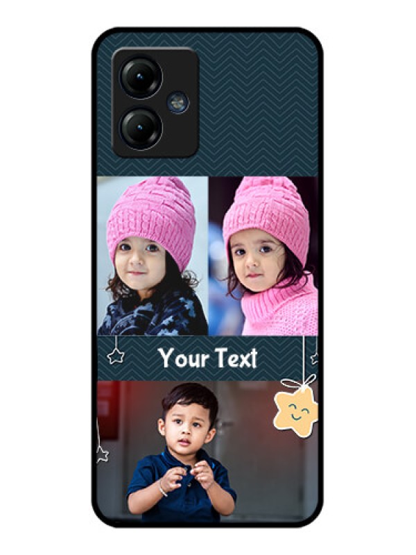 Custom Moto G14 Custom Metal Phone CaseHanging Stars Design