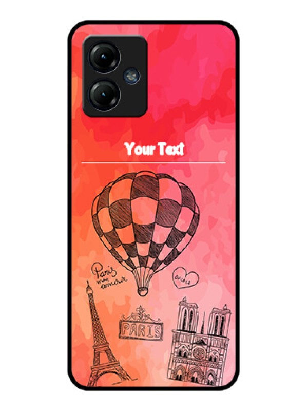 Custom Moto G14 Custom Metal Phone CaseParis Theme Design