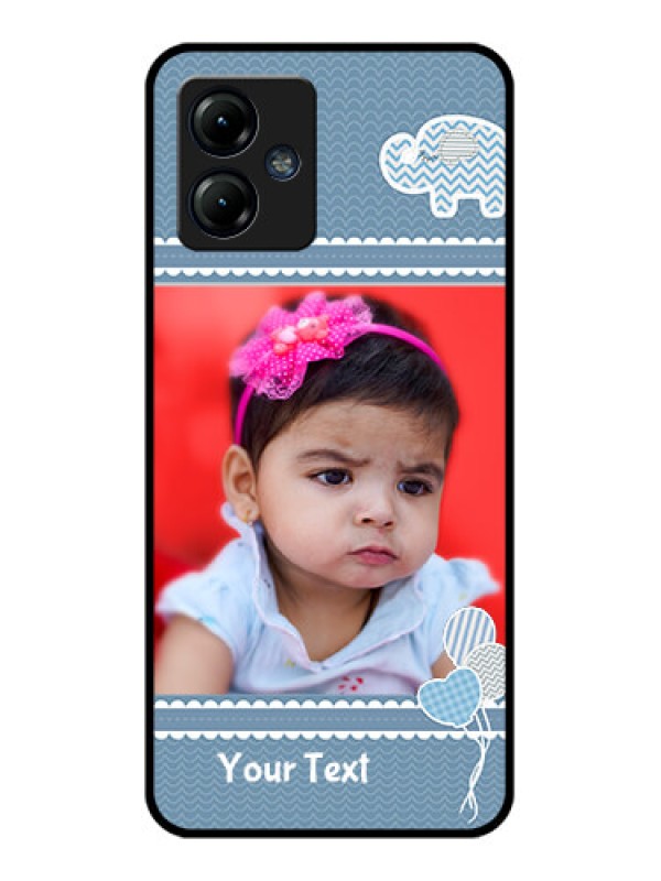 Custom Moto G14 Custom Metal Phone CaseWith Kids Pattern Design