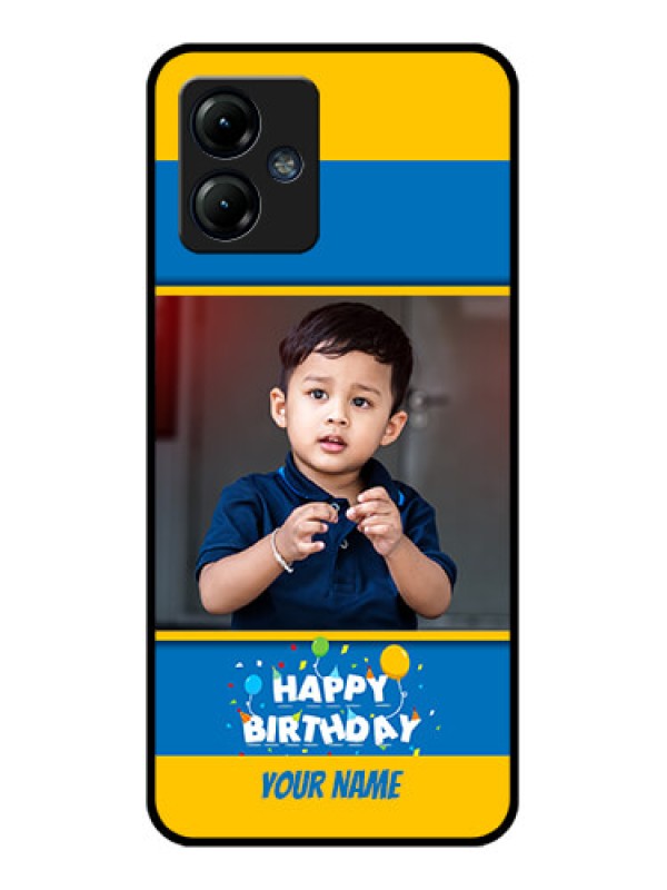 Custom Moto G14 Custom Metal Phone CaseBirthday Wishes Design