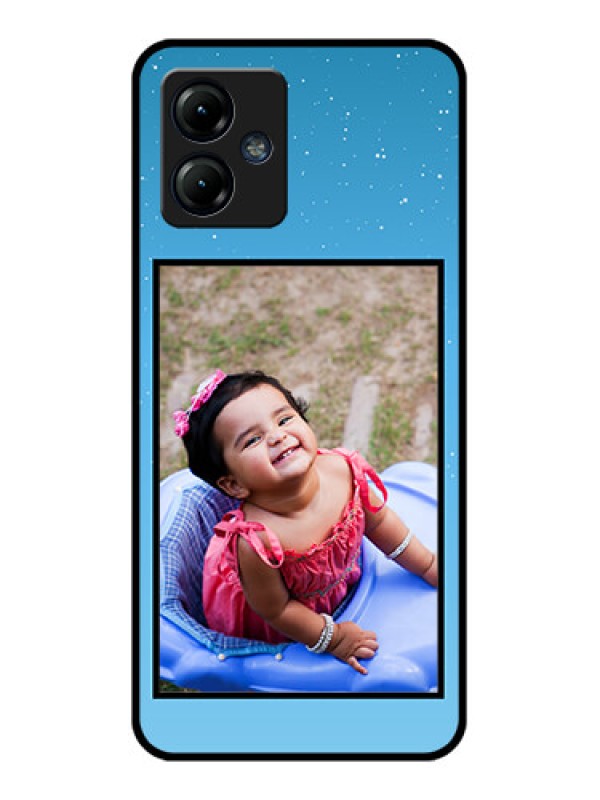 Custom Moto G14 Custom Metal Phone CaseWave Pattern Colorful Design
