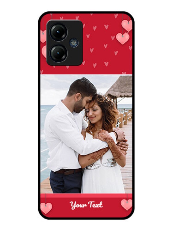 Custom Moto G14 Custom Metal Phone CaseValentines Day Design