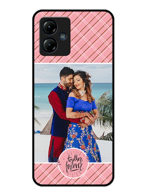 Custom Moto G14 Custom Metal Phone CaseTogether Forever Design