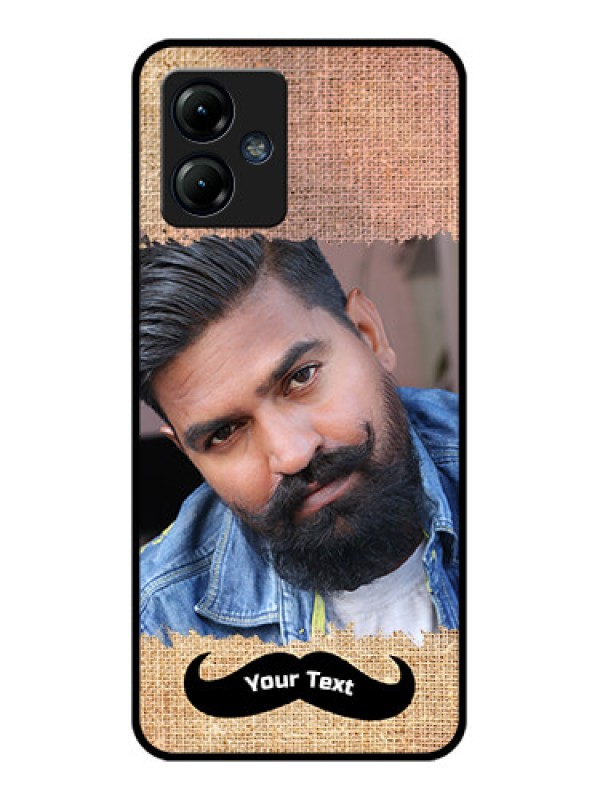 Custom Moto G14 Custom Metal Phone CaseWith Texture Design
