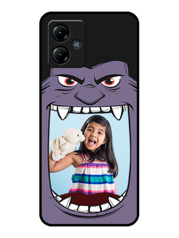 Custom Moto G14 Custom Metal Phone CaseAngry Monster Design