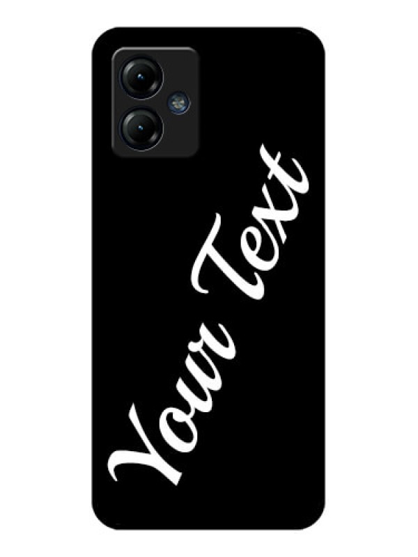 Custom Moto G14 Custom Metal Phone CaseWith Your Name Design