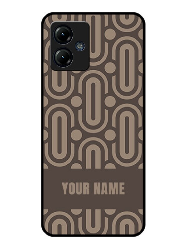 Custom Moto G14 Custom Metal Phone CaseCaptivating Zero Pattern Design