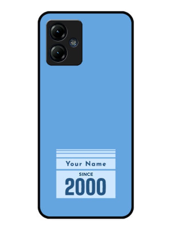 Custom Moto G14 Custom Metal Phone CaseCustom Year Of Birth Design