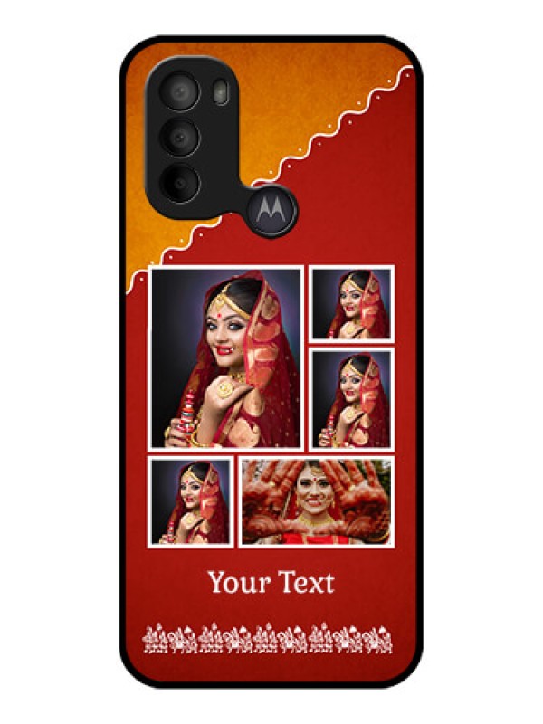 Custom Moto G31 Custom Metal Phone CaseWedding Pic Upload Design