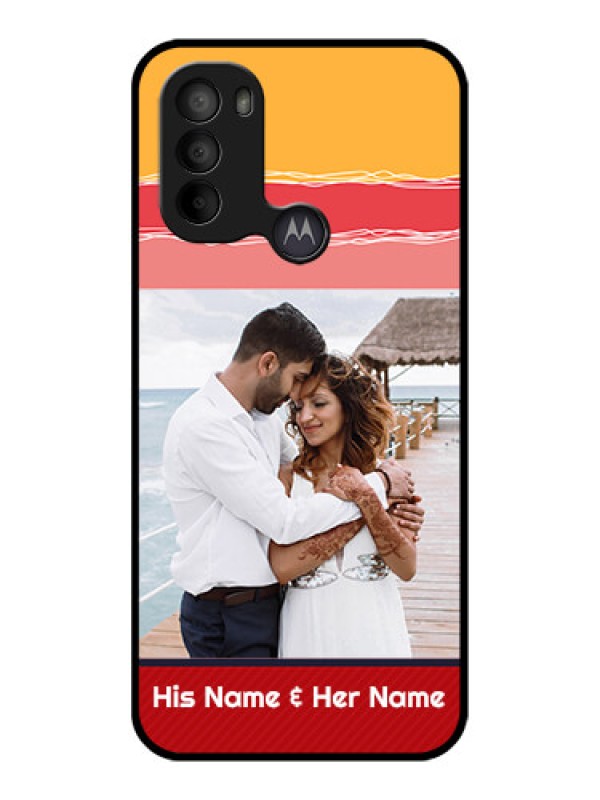 Custom Moto G31 Custom Metal Phone CaseColorful Case Design