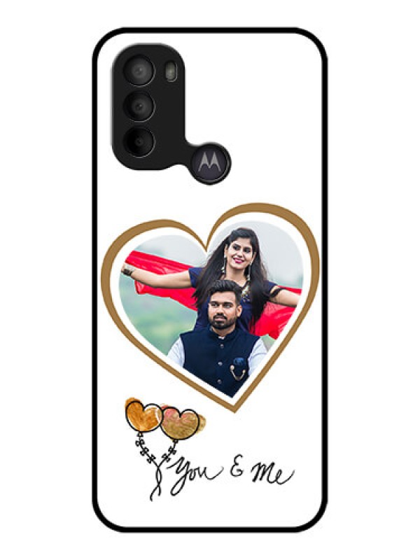 Custom Moto G31 Custom Metal Phone CaseYou and Me Design