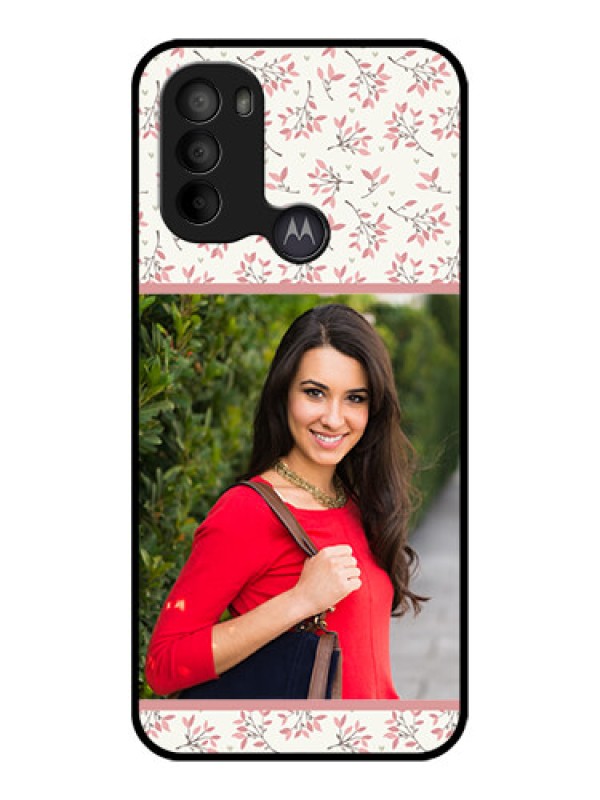 Custom Moto G31 Custom Metal Phone CaseStunning Floral Design