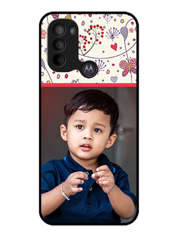 Custom Moto G31 Custom Metal Phone CasePremium Floral Design