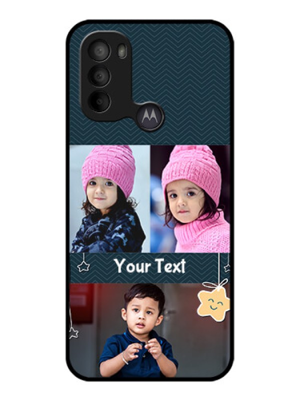 Custom Moto G31 Custom Metal Phone CaseHanging Stars Design