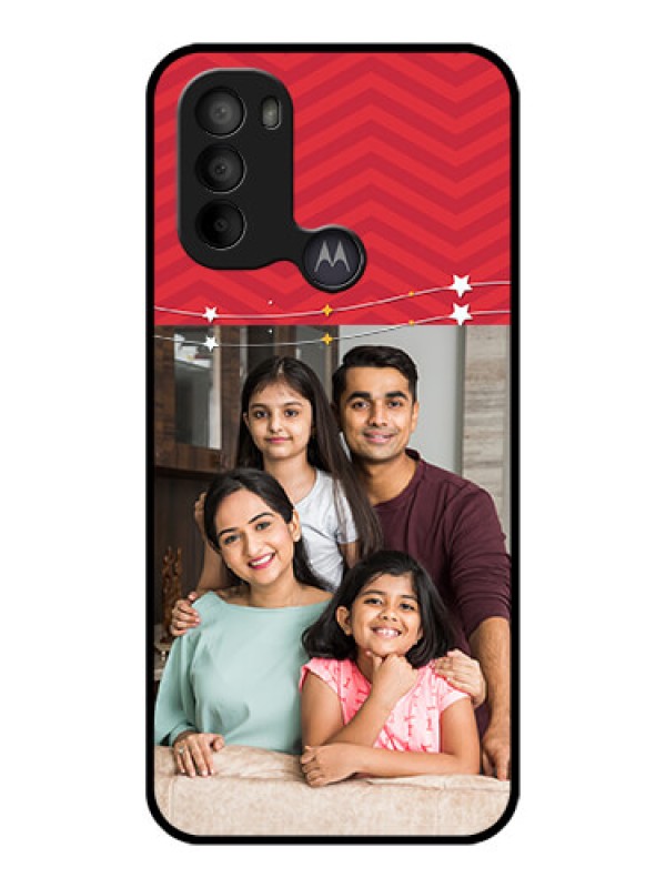 Custom Moto G31 Custom Metal Phone CaseHappy Family Design