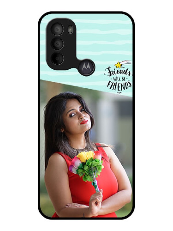 Custom Moto G31 Custom Metal Phone CaseFriends Picture Icon Design