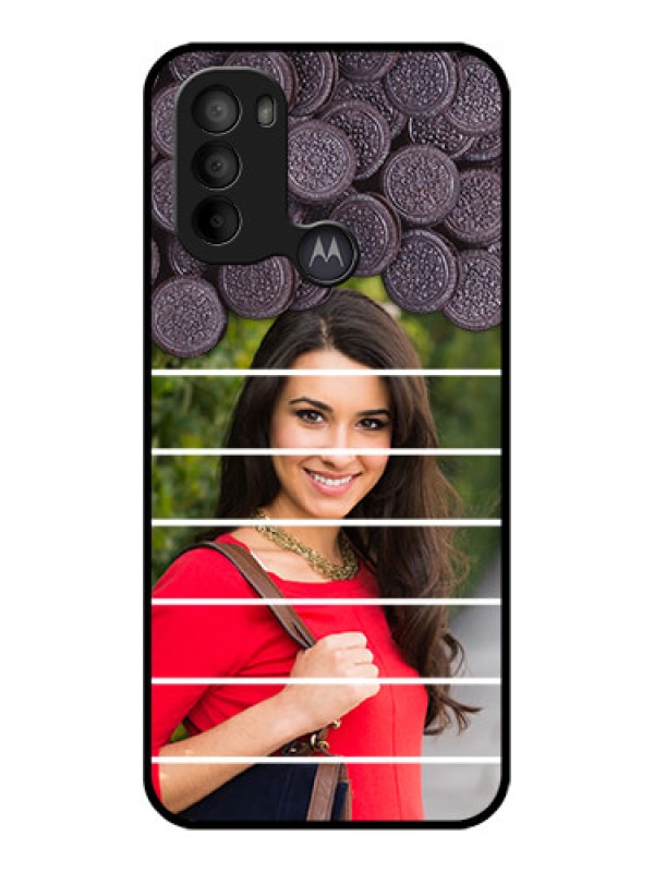 Custom Moto G31 Custom Metal Phone CaseWith Oreo Biscuit Design