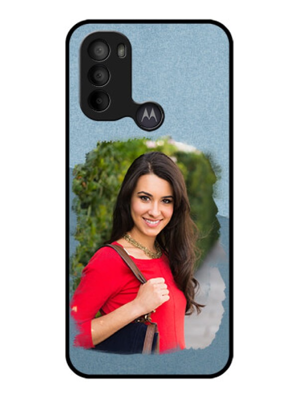 Custom Moto G31 Custom Metal Phone CaseGrunge Line Art Design