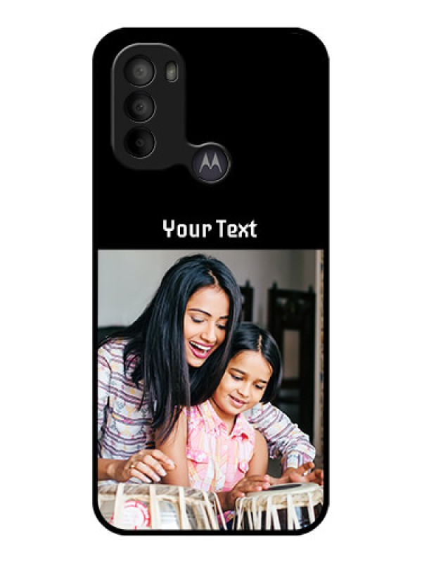 Custom Moto G31 Custom Metal Phone CasePhoto With Name Design