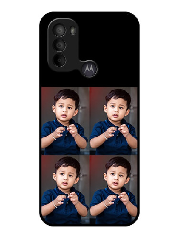 Custom Moto G31 Custom Metal Phone Case4 Image Holder Design