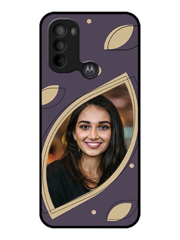 Custom Moto G31 Custom Metal Phone CaseFalling Leaf Design