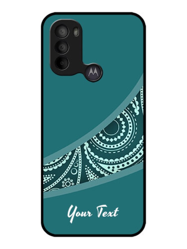 Custom Moto G31 Custom Metal Phone CaseSemi Visible Floral Design