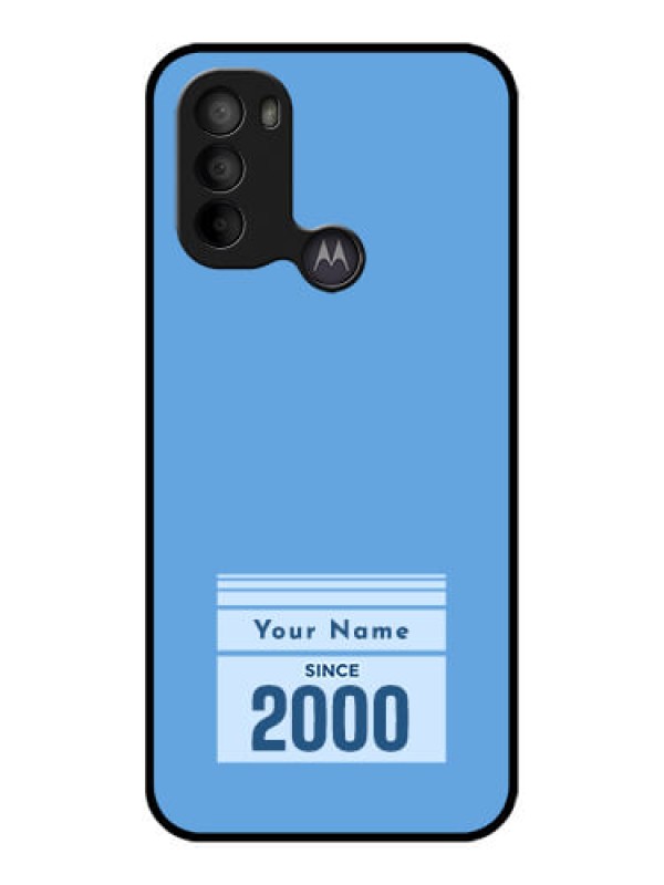 Custom Moto G31 Custom Metal Phone CaseCustom Year Of Birth Design